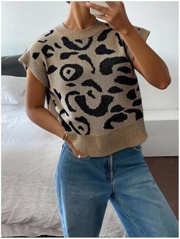 SOLY HUX Women's Short Sleeve Business Casual Sweater