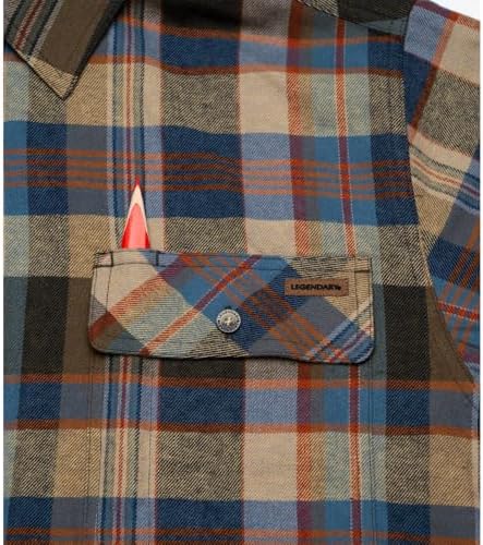 Legendary Whitetails Mens Flannel Long Sleeve Button Down 100% Cotton Shirt