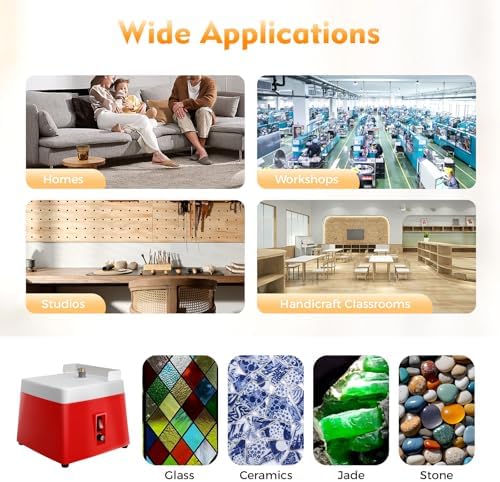Stained Glass Grinder, 110V 4200r/min Cordless Portable Glass Grinder Art Grinding Tool Diamond Glasss Art Grinding Tools