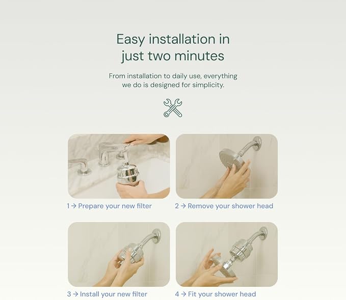 Aquabliss High Output Revitalizing Shower Filter - Reduces Dry Itchy Skin, Dandruff, Eczema, and Dramatically Improves The Condition of Your Skin, Hair and Nails - Brushed Nickel (SF100-BN)