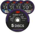 3M Cubitron 3 Cut-Off Wheel 33458, 3 in x 0.04 in x 3/8 in, Long Lasting Performance, High Cut Rate, for Automotive Cutting and Splicing, Collision Repair, 5 Wheels