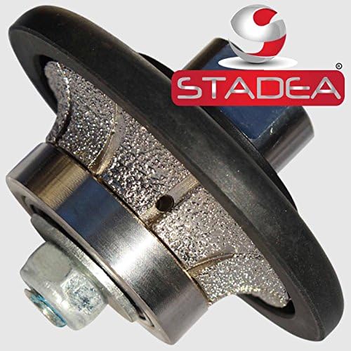 Diamond Profile Wheel Demi 3/8" for Grinder - B10 Radius Half Bullnose Router Bit for Granite Marble Stone Countertop Edges