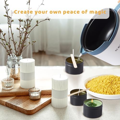 5lbs Beeswax Candle Making Kit with Electric Wax Melting Pot