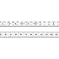 Starrett Full Flexible Steel Rule with Satin Chrome Finish, Quick Reading and Inch Graduation - 34 Graduation, 5-3/4" Length, 0.4mm Thickness - C334-150