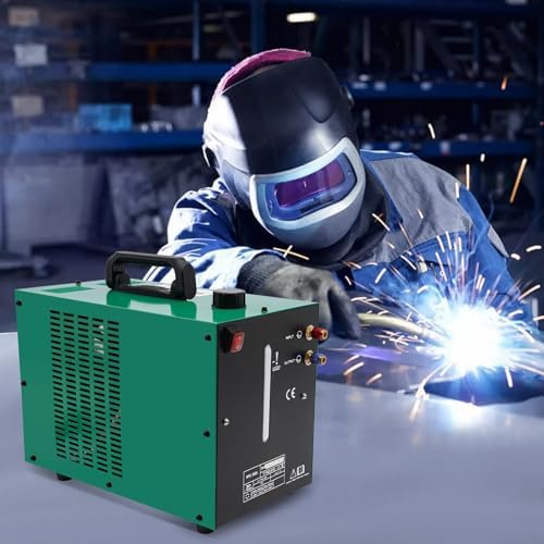 Tig Welder Water Cooler, 1.5KW Cooling Power Welder Torch Water Cooling System, Welding Water Cooler with 8L Large Capacity Tank and Water Pipes, Portable Welding Machines Cooling Equipment