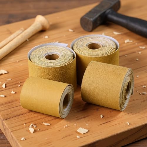 8 Rolls 40 Yards 80, 120, 220, 320 Grit Psa Continuous Sandpaper Roll 2-3/4" Wide Longboard Sandpaper Self-Adhesive Sand Paper Automotive Woodworking Hand Sanding Block