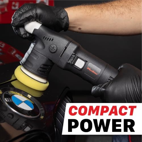 Maxshine M312 Dual Action Polisher – 12mm Throw Car Buffer with 3” Backing Plate, 550W Motor, 6-Speed Control & Low Vibration – Auto Detailing Tool for Cars, Trucks, SUVs & Boats