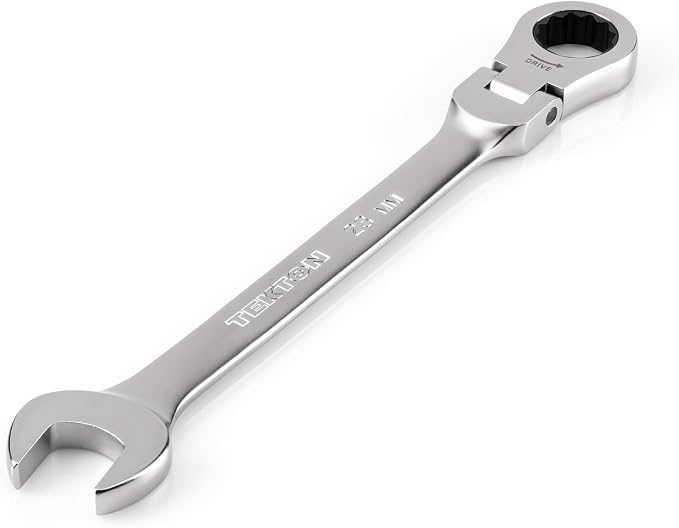 TEKTON 23 mm Flex Head Ratcheting Combination Wrench | WRC26423 | 12-Point