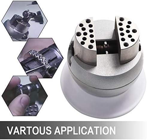 Ball Vise Engraving Setting Tool 360°Rotation Professional Ball Vise 30 PCS Attachment Jewelry Engraving Block Tools Standard Block (3inch)