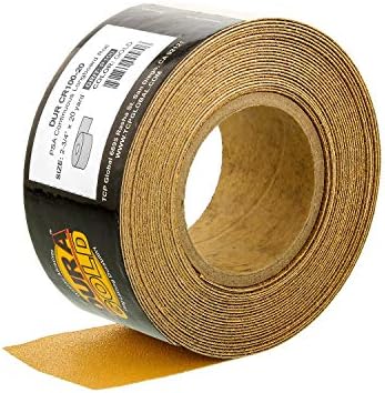 Dura-Gold Pro Series Longboard Hand Sanding File Sander Block - Hook & Loop Backing and PSA Backing Adapter Pad & 100 Grit PSA Longboard Sandpaper 20 Yard Roll, 2-3/4" Wide