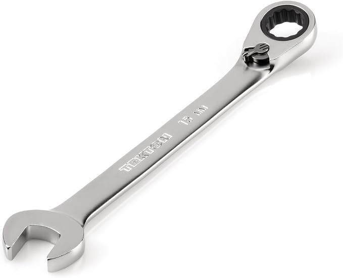 TEKTON 15 mm Reversible Ratcheting Combination Wrench | WRC23415 | 12-Point