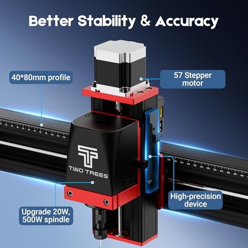 Twotrees TTC450 Pro All-Metal CNC Router Machine with NEMA 57 Stepper Motor