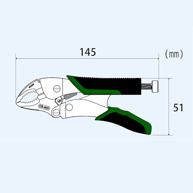 ENGINEER 5.9" Screw Removal Locking Pliers PZ-64. Secure Hold, Quick Release. Grip & Remove Stripped Screws.