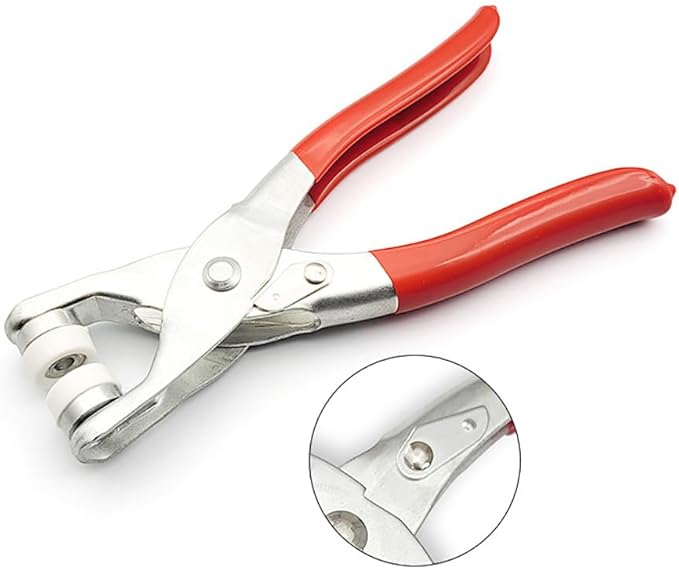 100 Sets 9.5mm Metal Prong Snaps Buttons Five Claw Buckle Set Metal Press Studs Sewing Free Buttons with Fastener Pliers Press Tool Kit for Leather Crafting