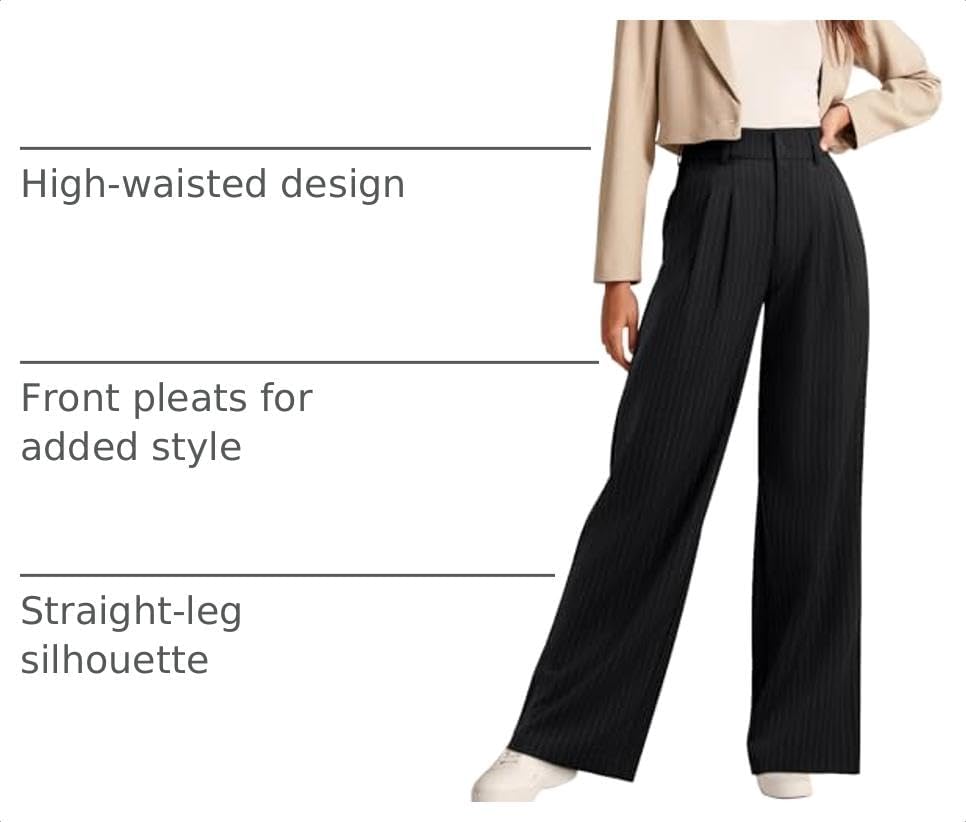 NIMIN Women Work Pants Business Casual Outfits Dress Trousers with Pockets