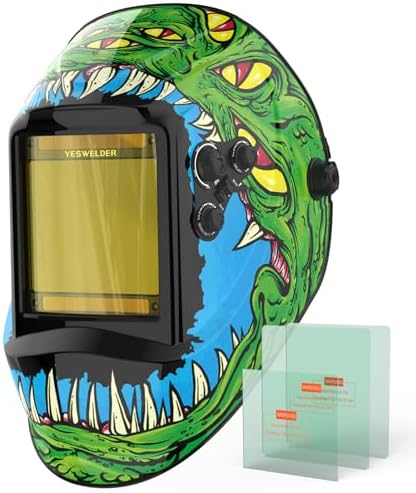 YESWELDER Auto Darkening Welding Helmet, Large View, LYG-M800H-ME
