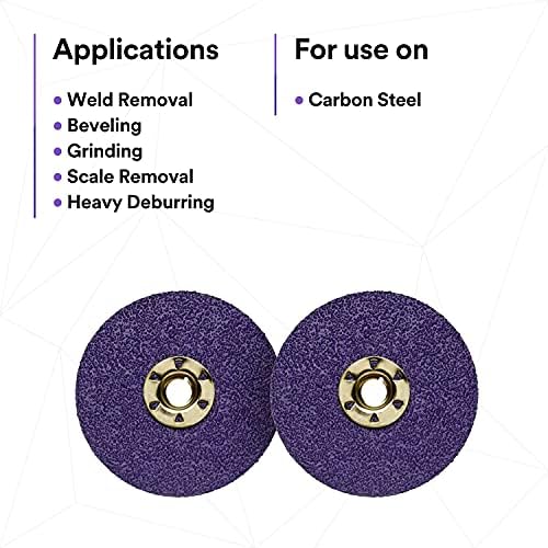 3M Cubitron II Fibre Disc 982CX Pro, 36+, TN Quick Change, 5 in, Die TN500P