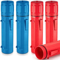 Zonon 4 Pcs Welding Rod Storage Tube 14 Inch Tig Rod Holder, Red, Blue
