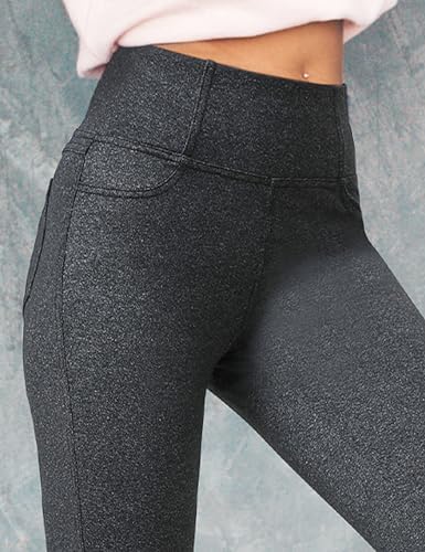 VOOVEEYA Women's Bootcut Leggings - Bootleg Yoga Pants Flare with 4 Pockets