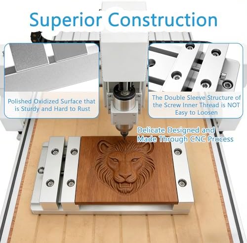 Mini Low Profile Bench Vise Work Table Workholding Clamp Compatible with Masuter 3, Masuter Pro, 3S, XE-PRO, WM-3020 Vasto CNC Router Machine