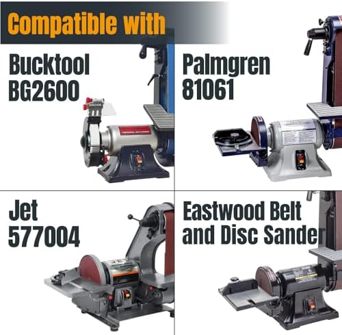 POWERTEC 2x42 Zirconia Sanding Belts, 6PK, 60 Grit 2 x 42 Sanding Belts for 2x42 Belt Sander, Grinder, Belt and Disc Sander, Knife Making, Woodworking, Metal Working (424206Z-6)