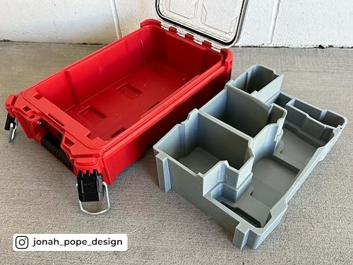 Jonah Pope Design 3d Printed Insert designed for M12 Orbital Detail Sander and Packout Organizer (Insert only) (Industrial Gray)