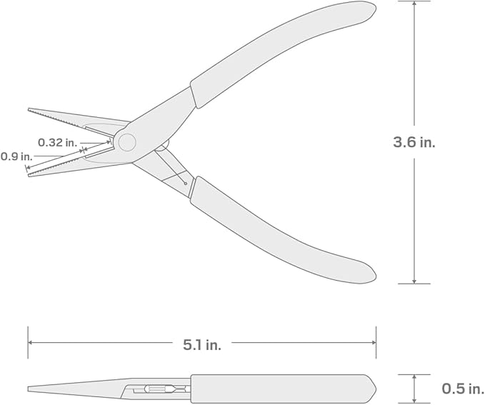 TEKTON Mini Long Nose Pliers | PMN11001