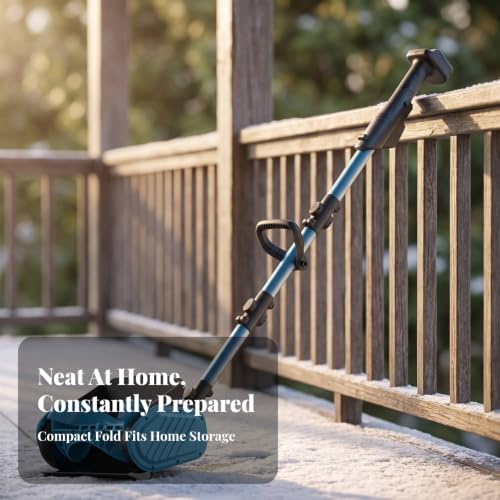 Maintenance Handheld Snow Compact, Cordless Snow, Powerful, Tool, for Sidewalks, Green
