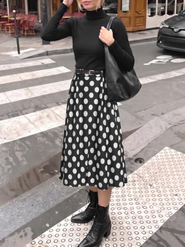 Casly Lamiit A-Line Midi Skirts for Women Business Skirt