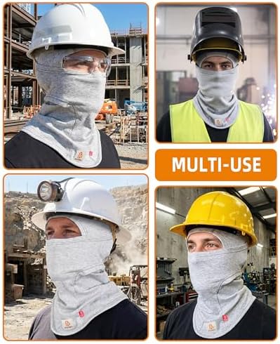 BOCOMAL FR Balaclava with Face Mask 7oz Midweight Arc Rated NFPA2112 CAT2