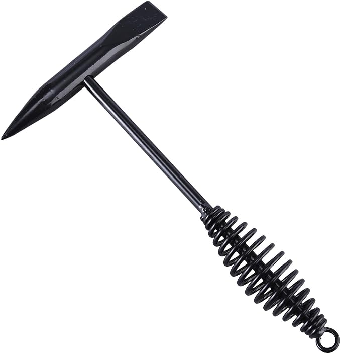 Welding Chipping Hammer with Coil Spring Handle, Cone and Vertical Chisel Welding Chipping Hammer (Hammer)