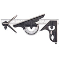 Starrett Combination Set with Square, Center and Reversible Protractor Head and Blade - 12" Blade Length, Forged and Hardened Steel, 16R Graduation Type - 434-12-16R