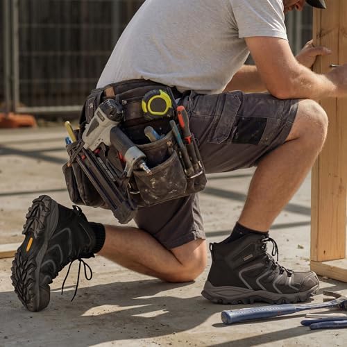 NORTIV 8 Waterproof Steel Toe Work Boots for Men