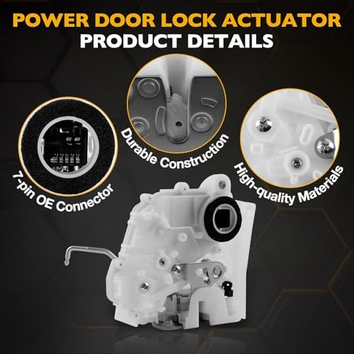 4Pcs Door Lock Actuator for 2007-2011 Honda CR-V CRV EX EX-L LX SE, Front-Rear 4 Doors Lock Latch Assembly Replacement 72150-SWA-A01, 72110-SWA-D01, 72650-SWA-A01, 72610-SWA-A01