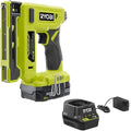 RYOBI - 18-Volt ONE+ - Compression Drive 3/8" Crown Stapler Battery and Charger - PNR01KMX