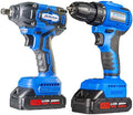 ACDelco Brushless Combo Kit, 251 Ft-lbs (350Nm) Impact Wrench & 400 In-lbs Drill, 1/2" & 3/8" Chuck, (2) 2.0Ah Batteries & Charger, 2600 RPM, 20V 2-Tool Power Kit, ARI20132-K1