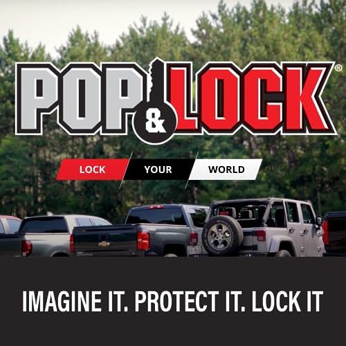 Pop & Lock – Manual Tailgate Lock for Dodge Ram 1500, 2500, and 3500, Fits 2002 to 2008 (Chrome, PL3400C, Works with No Factory Lock)