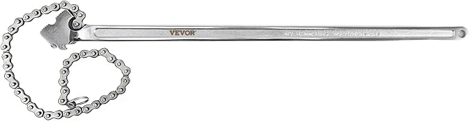 VEVOR 24 Inch Pipe Chain Wrench Heavy Duty 6.7 Inch Chain Wrench