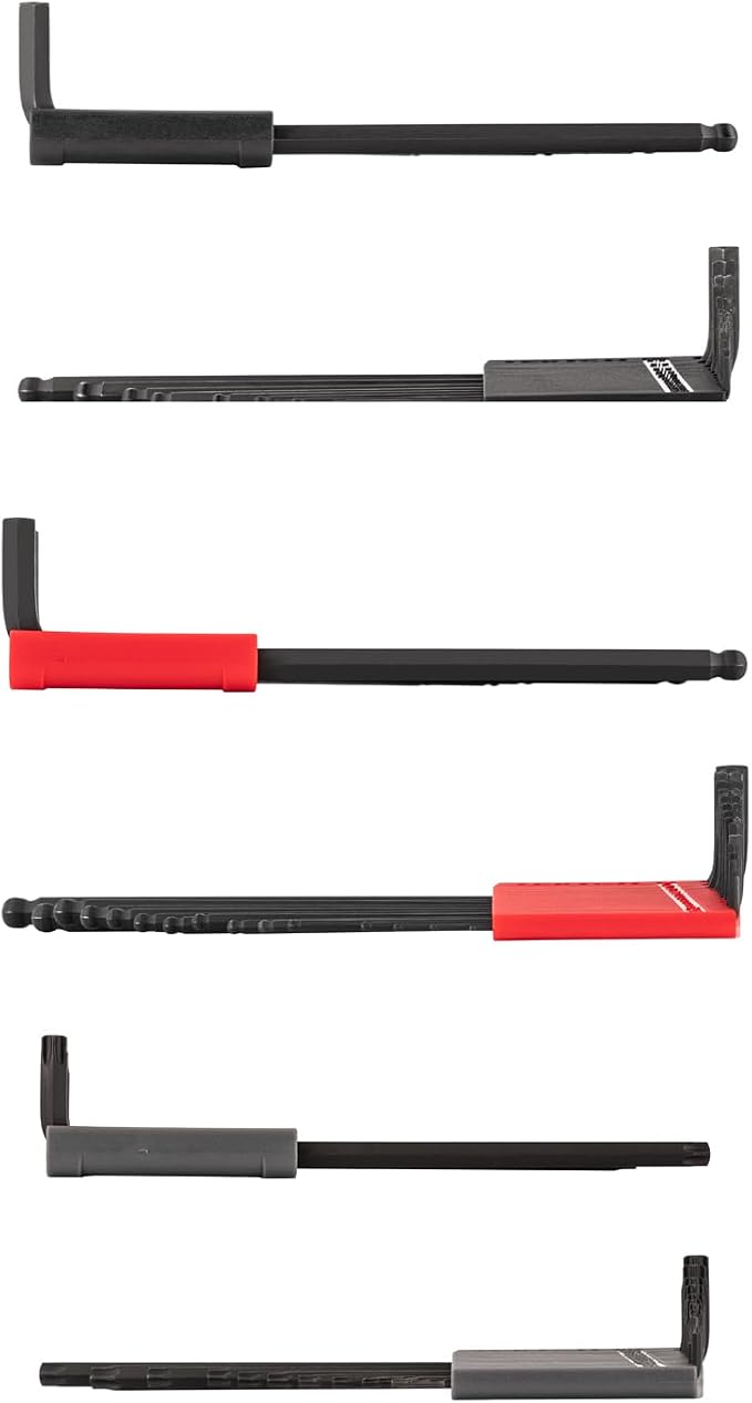 TEKTON Ball End Hex and Star L-Key Set, 41-Piece | KEY91002 | (0.050 - 3/8 in., 1.3 - 10 mm, T6 - T50), Manganese Phosphate Finish, Holder