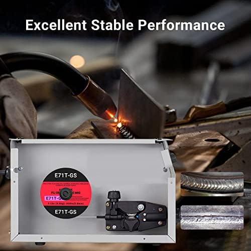 0.030 Flux core Welding Wire, 3 Spools E71T-GS Low Splatter gasless Carbon Steel Mig Welding Wire Compatible