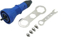 Electric Rivet Nut Gun Riveting Tool Cordless Riveting Drill Adapter Insert Nut Tool Riveting Drill Adapter (Color : Blue)