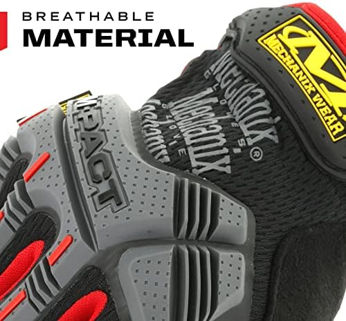 Mechanix Wear M-Pact Work Gloves Red/Black XX-Large
