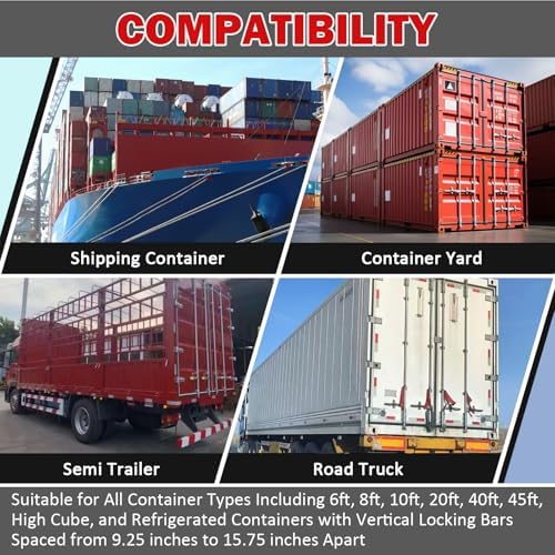 Shipping Container Lock, Cargo Door Lock with 2 Keys