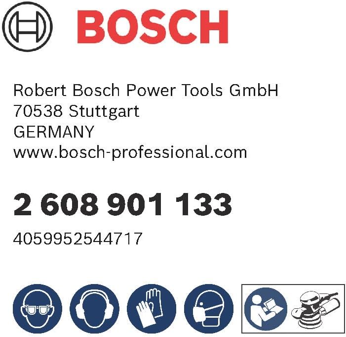 Bosch Professional 50x Expert C470 Sandpaper (Ø 125 mm, Grit 320, Accessories Orbital Sander)
