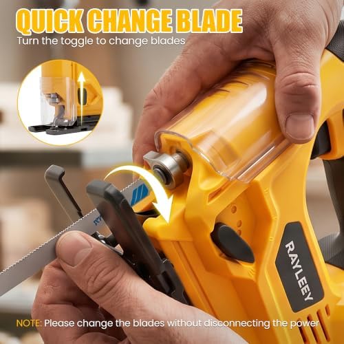 Cordless Jigsaw Compatible With Dewalt 20V MAX Battery (No Battery)
