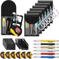 24 Pcs Mini Screwdriver Tape Keychain Set Multitool Pen Card Father's Gifts Bulk Mini Tool Set for Adult Men Dad (Multicolor)