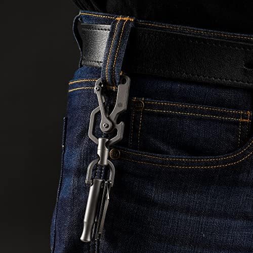 KeyUnity Titanium Carabiner Keychain Multitool Tool