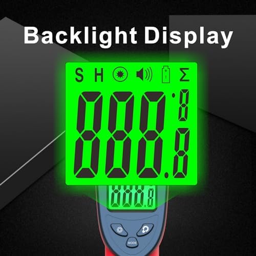 Digital Infrared Thermometer Gun -58℉ to 1022℉ (-50℃ to 550℃), Adjustable Emissivity, Laser Temperature Gun for Cooking, BBQ, Oven, Engine, and Industrial Use (Not for Human Body)