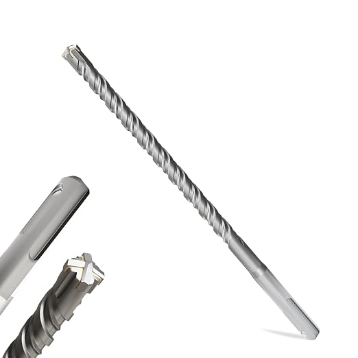 SDS Plus Rotary Hammer Drill Bits, (3/8"*8"-9.5mm*210mm) - 4 Carbide Cutting Edges, Ideal for Masonry| Heavy-Duty Masonry |Hammer Drill Bits for Precision Drilling