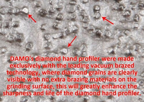 DAMO F20 3/4 inch Ogee Diamond Hand Profile Wheel, Hand Profiler, Coarse Grit Router Bit, 5/8-11 Thread, for Granite, Concrete, Marble, and Countertop Edge